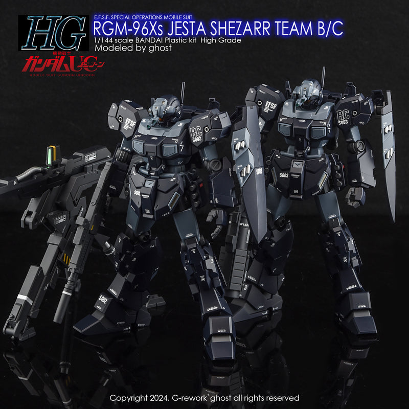 G-Rework Decal - HGUC RGM-96Xs Jesta [Shezarr Type Team B&C] Use