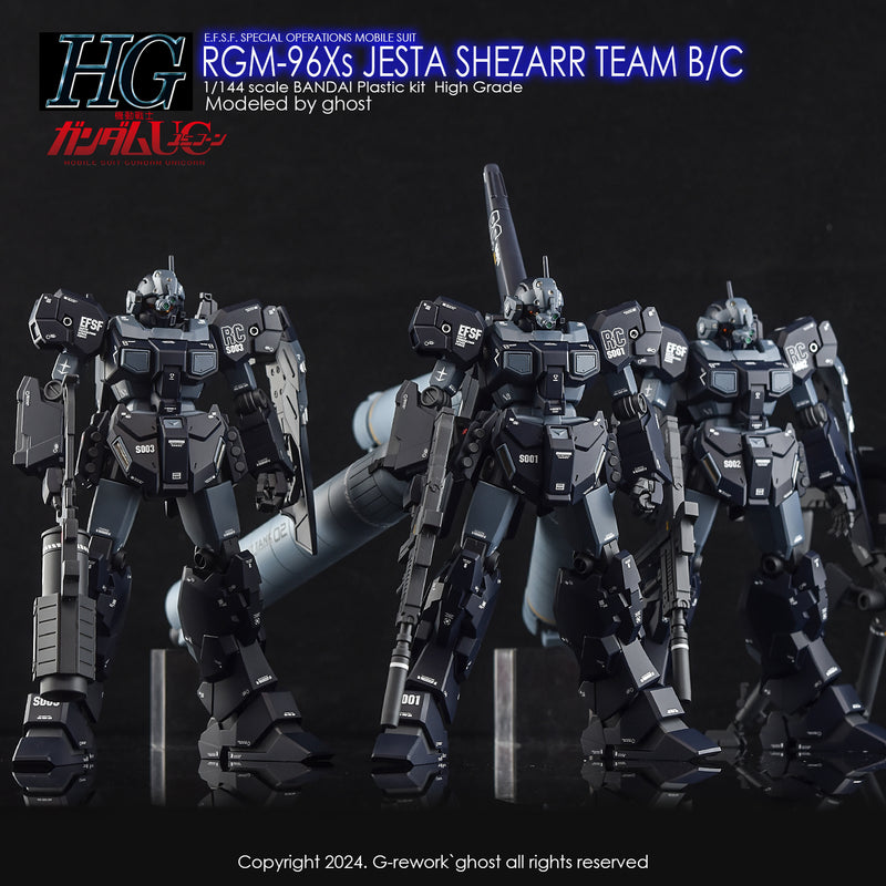 G-Rework Decal - HGUC RGM-96Xs Jesta [Shezarr Type Team B&C] Use