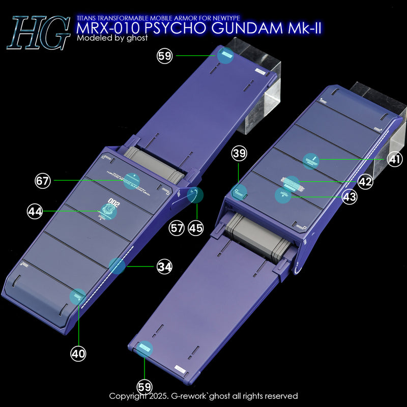 G-Rework Decal - HGUC 1/144 MRX-010 Psycho Gundam Mk-II Use
