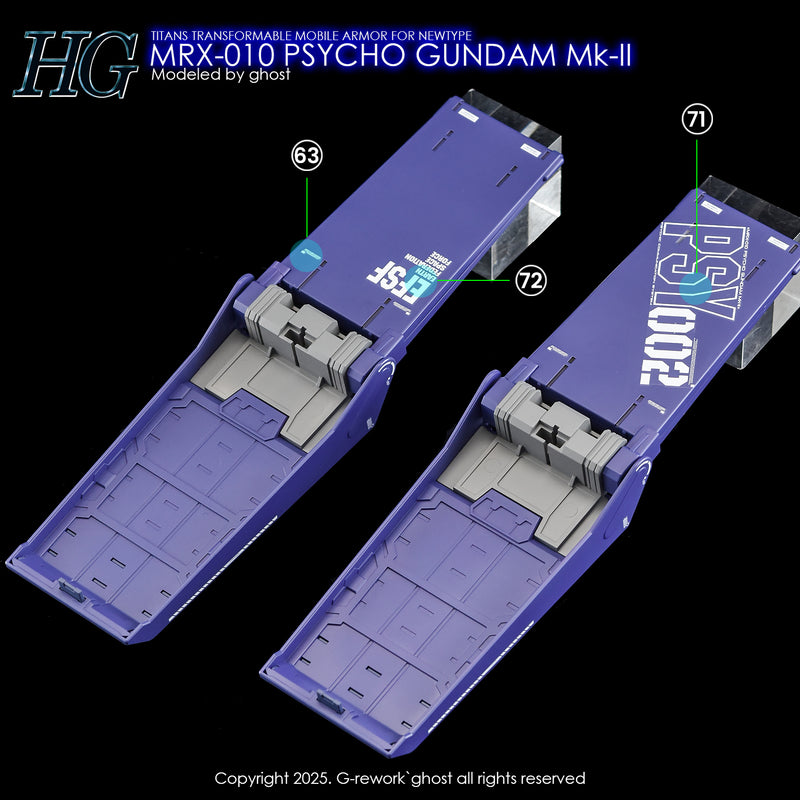 G-Rework Decal - HGUC 1/144 MRX-010 Psycho Gundam Mk-II Use