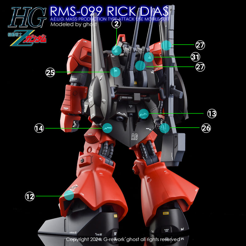 G-Rework Decal - HGUC RMS-099 Rick Dias Use