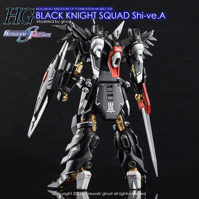 G-Rework Decal - HGCE NOG-M1A1 Black Knight Squad Shi-ve.A Use