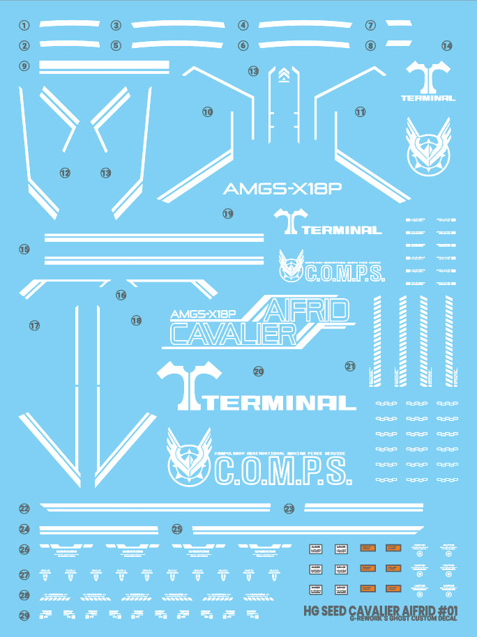 G-Rework Decal - HGCE AMGS-X18P Cavalier Airfrid Use
