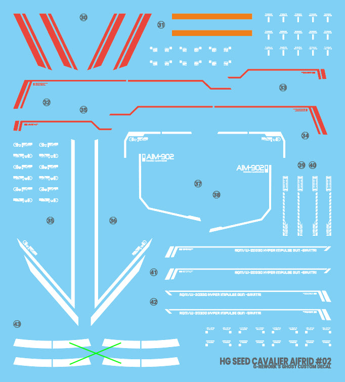 G-Rework Decal - HGCE AMGS-X18P Cavalier Airfrid Use