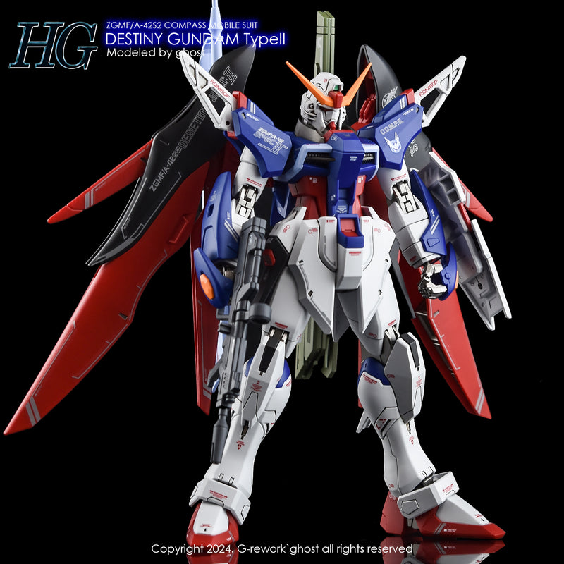 G-Rework Decal - HGCE ZGMF/A-42S2 Destiny Gundam Type II Use