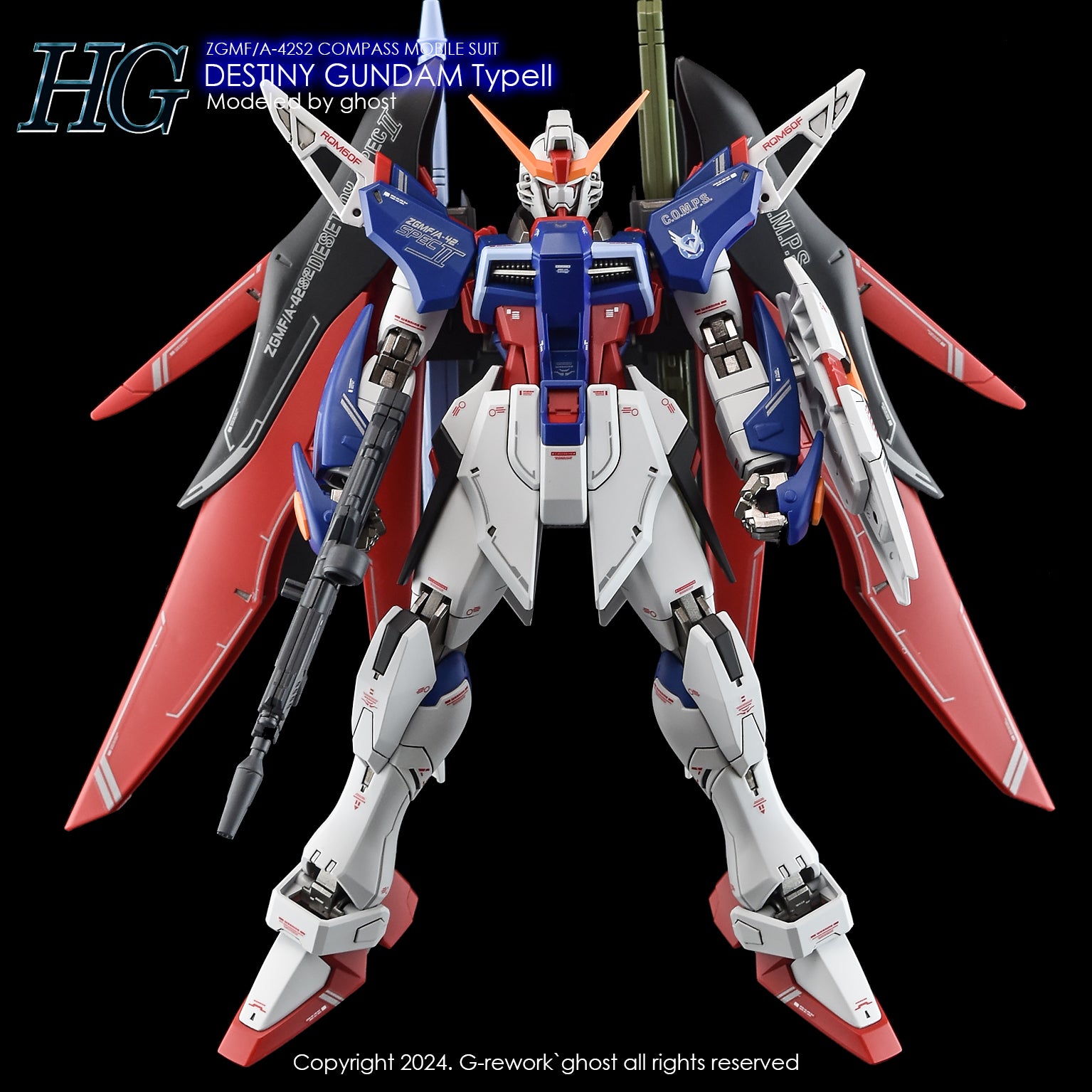 G-Rework Decal - HGCE ZGMF/A-42S2 Destiny Gundam Type II Use