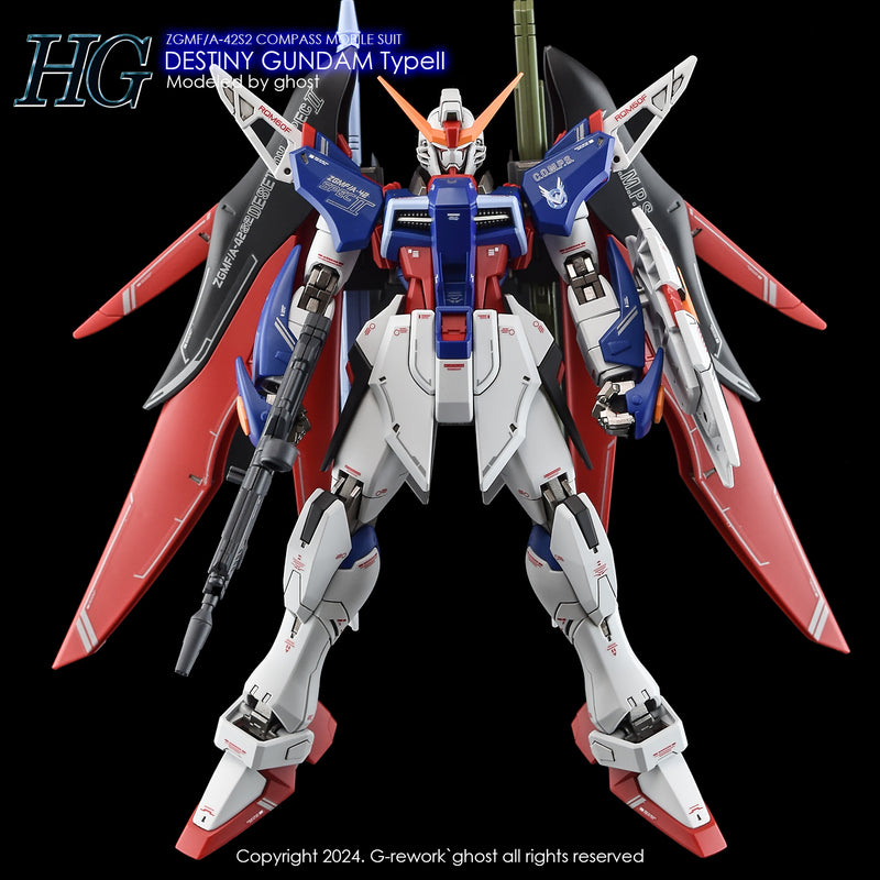 G-Rework Decal - HGCE ZGMF/A-42S2 Destiny Gundam Type II Use