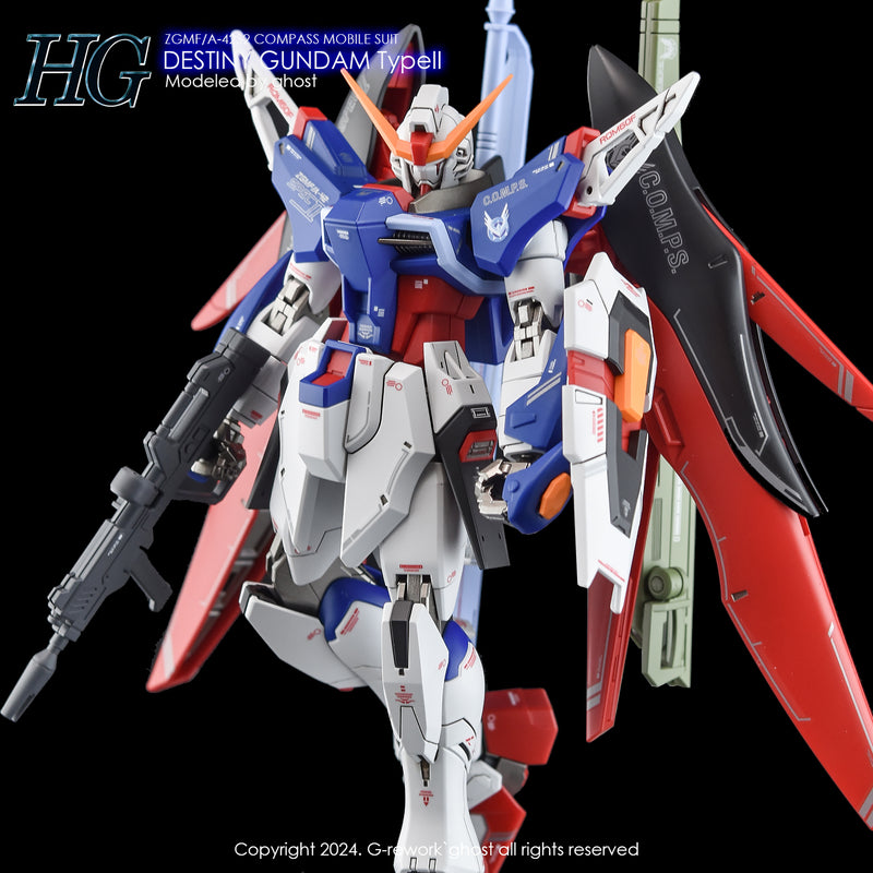 G-Rework Decal - HGCE ZGMF/A-42S2 Destiny Gundam Type II Use
