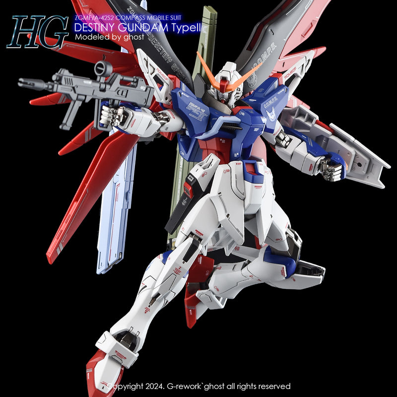 G-Rework Decal - HGCE ZGMF/A-42S2 Destiny Gundam Type II Use