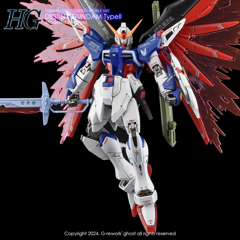 G-Rework Decal - HGCE ZGMF/A-42S2 Destiny Gundam Type II Use
