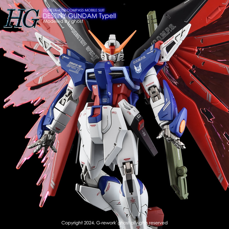G-Rework Decal - HGCE ZGMF/A-42S2 Destiny Gundam Type II Use