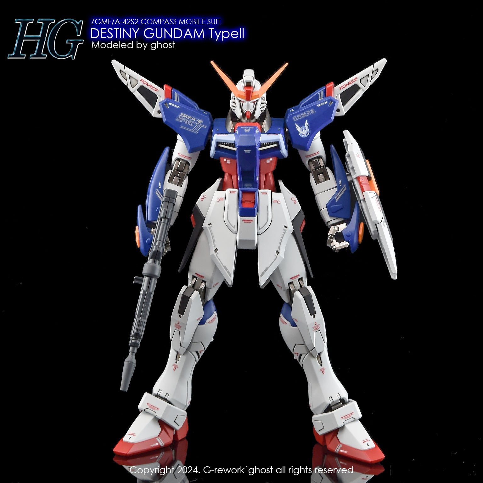 G-Rework Decal - HGCE ZGMF/A-42S2 Destiny Gundam Type II Use