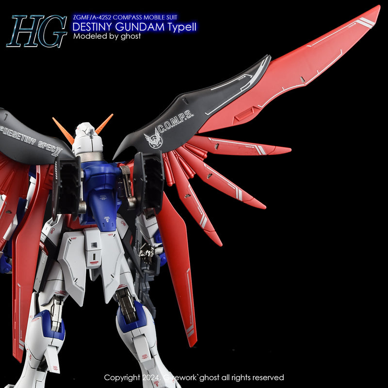 G-Rework Decal - HGCE ZGMF/A-42S2 Destiny Gundam Type II Use