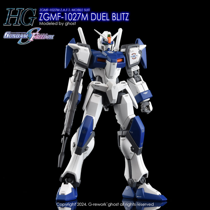 G-Rework Decal - HGCE ZGMF-1027M Duel Blitz Gundam Use