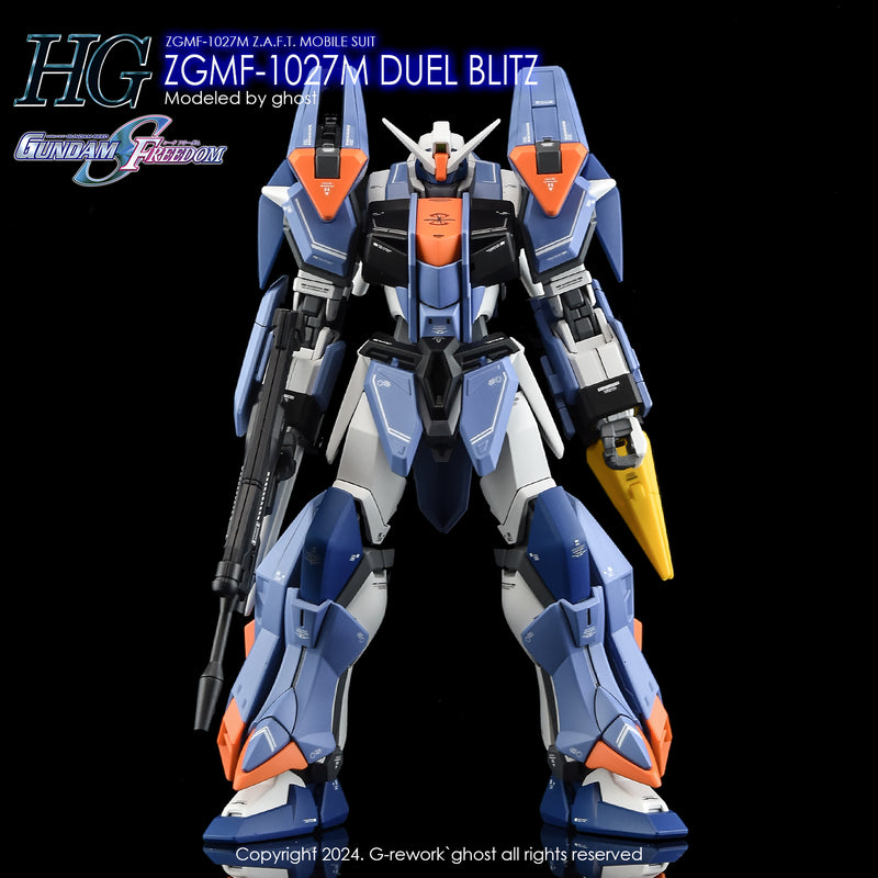 G-Rework Decal - HGCE ZGMF-1027M Duel Blitz Gundam Use