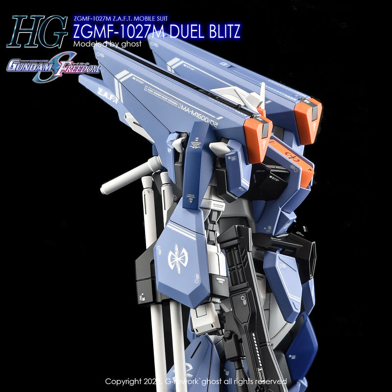 G-Rework Decal - HGCE ZGMF-1027M Duel Blitz Gundam Use