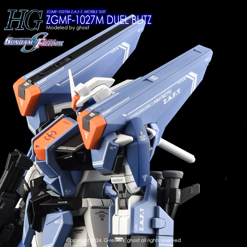 G-Rework Decal - HGCE ZGMF-1027M Duel Blitz Gundam Use