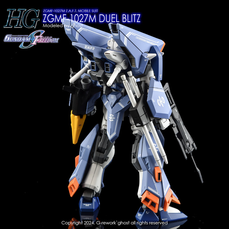 G-Rework Decal - HGCE ZGMF-1027M Duel Blitz Gundam Use