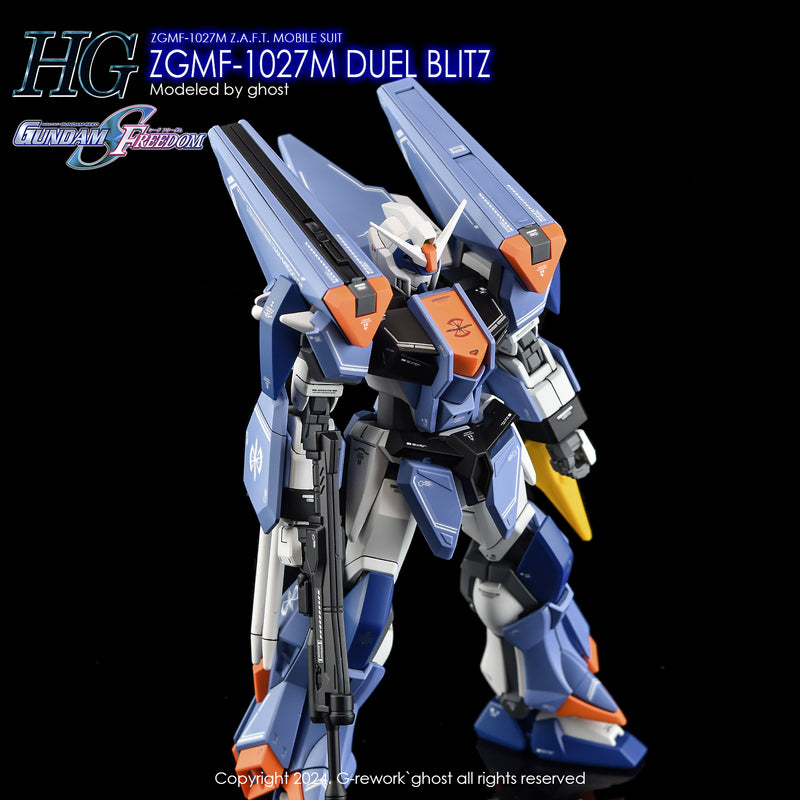 G-Rework Decal - HGCE ZGMF-1027M Duel Blitz Gundam Use