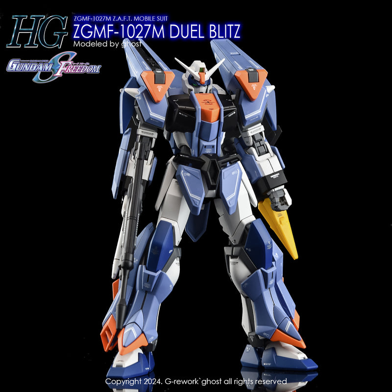 G-Rework Decal - HGCE ZGMF-1027M Duel Blitz Gundam Use