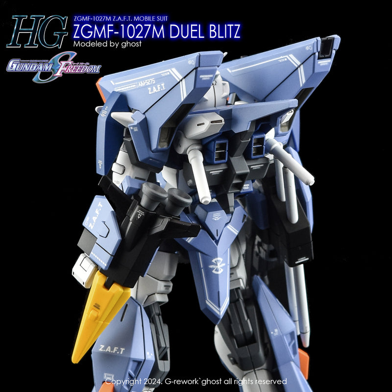 G-Rework Decal - HGCE ZGMF-1027M Duel Blitz Gundam Use