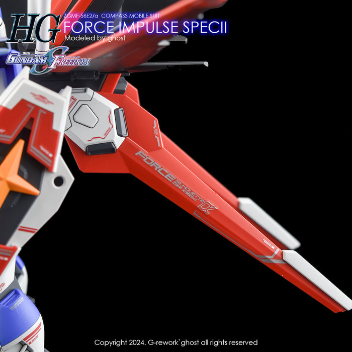 G-Rework Decal - HGCE ZGMF-56E2/α Force Impulse Gundam Spec II Use