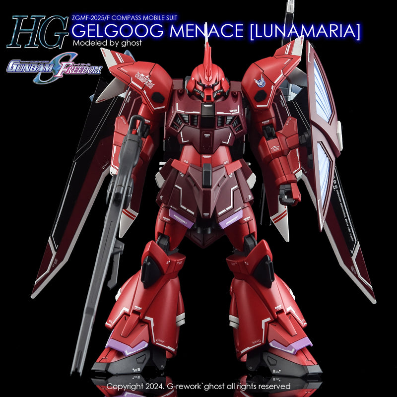 G-Rework Decal - HGCE ZGMF-2025/F Gelgoog Menace (Lunamaria) Use