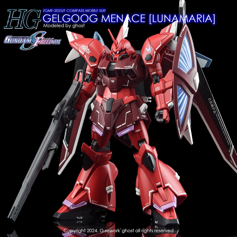 G-Rework Decal - HGCE ZGMF-2025/F Gelgoog Menace (Lunamaria) Use