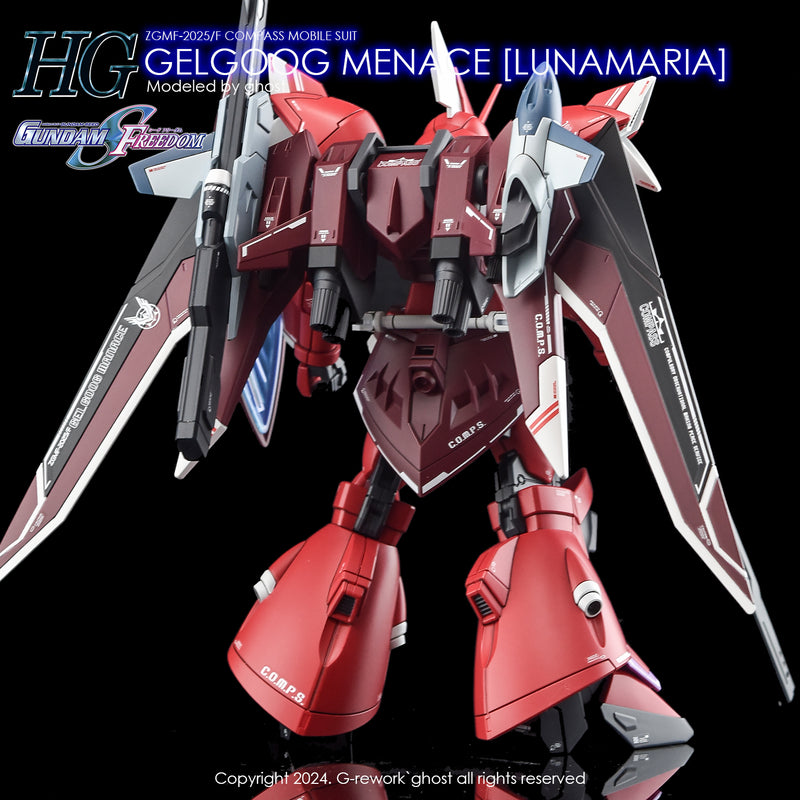 G-Rework Decal - HGCE ZGMF-2025/F Gelgoog Menace (Lunamaria) Use
