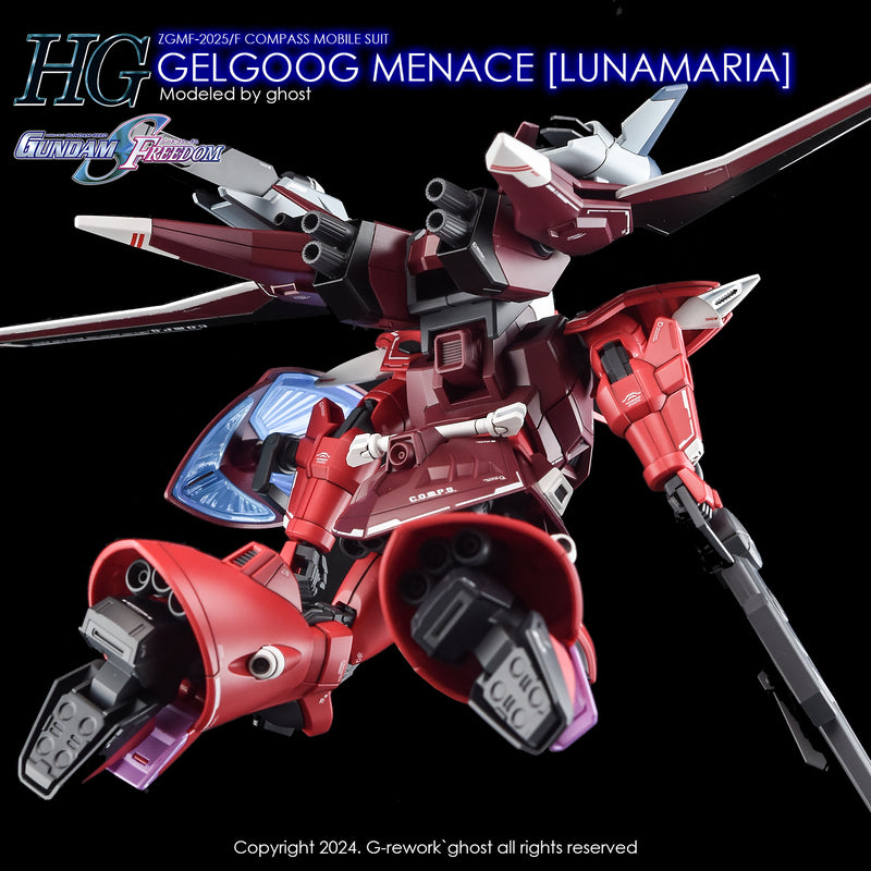 G-Rework Decal - HGCE ZGMF-2025/F Gelgoog Menace (Lunamaria) Use