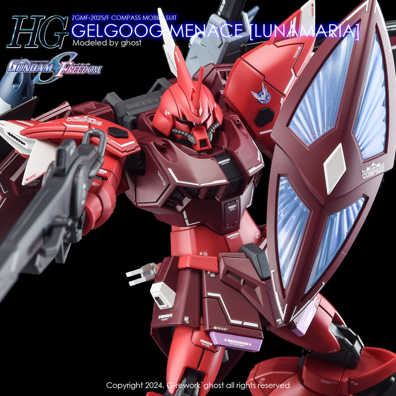 G-Rework Decal - HGCE ZGMF-2025/F Gelgoog Menace (Lunamaria) Use