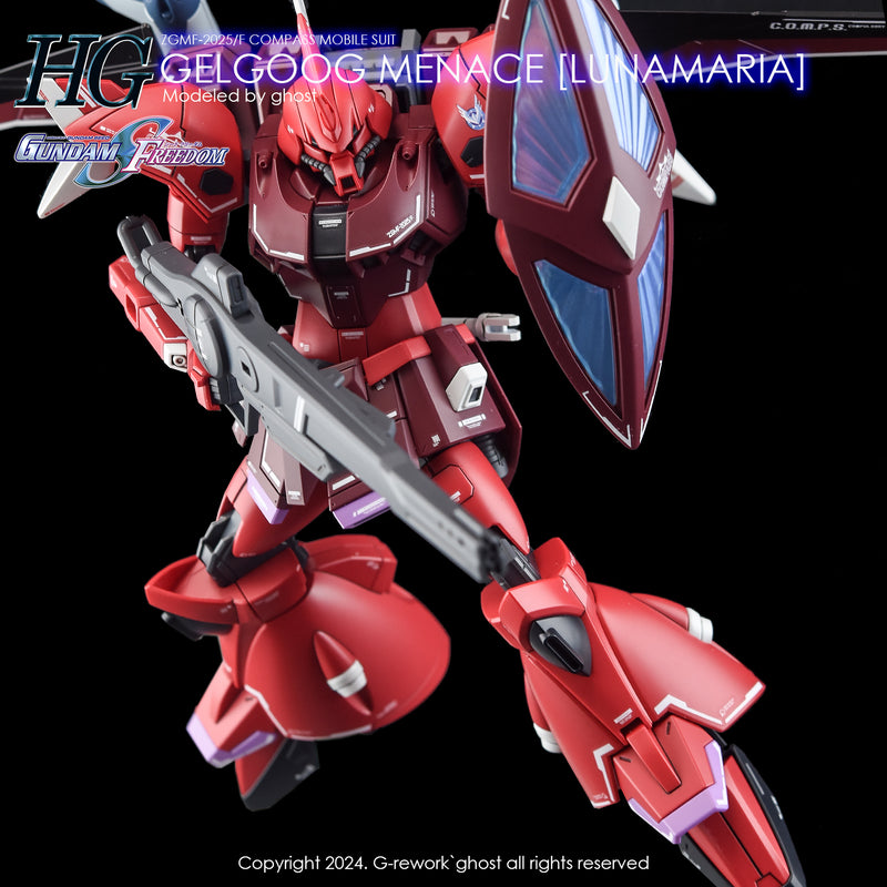 G-Rework Decal - HGCE ZGMF-2025/F Gelgoog Menace (Lunamaria) Use