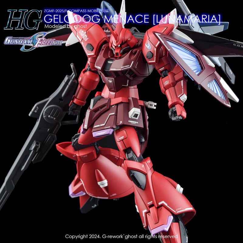 G-Rework Decal - HGCE ZGMF-2025/F Gelgoog Menace (Lunamaria) Use