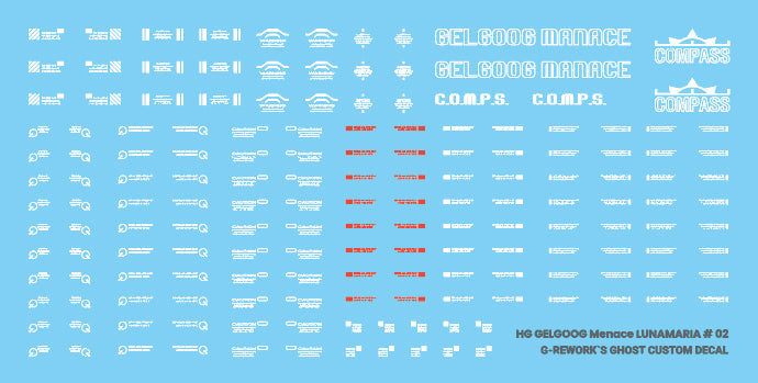 G-Rework Decal - HGCE ZGMF-2025/F Gelgoog Menace (Lunamaria) Use