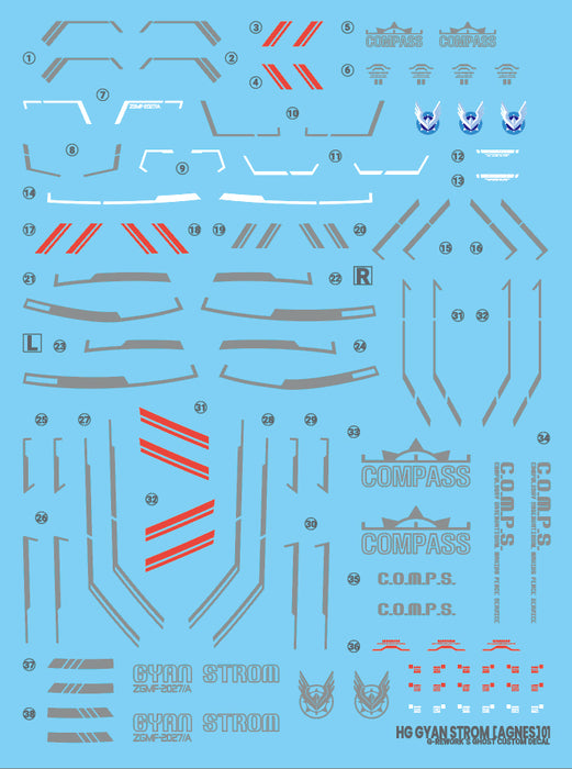 G-Rework Decal - HGCE ZGMF-2027/A Gyan Strom (Agnes Giebenrath Custom) Use