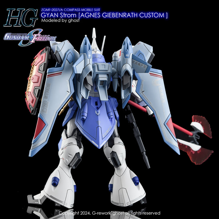 G-Rework Decal - HGCE ZGMF-2027/A Gyan Strom (Agnes Giebenrath Custom) Use