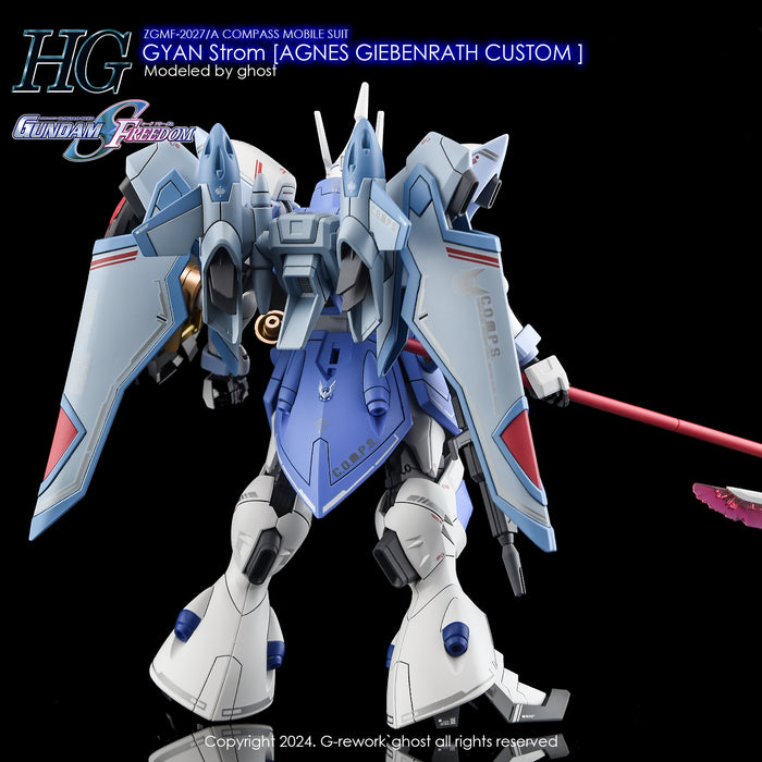 G-Rework Decal - HGCE ZGMF-2027/A Gyan Strom (Agnes Giebenrath Custom) Use