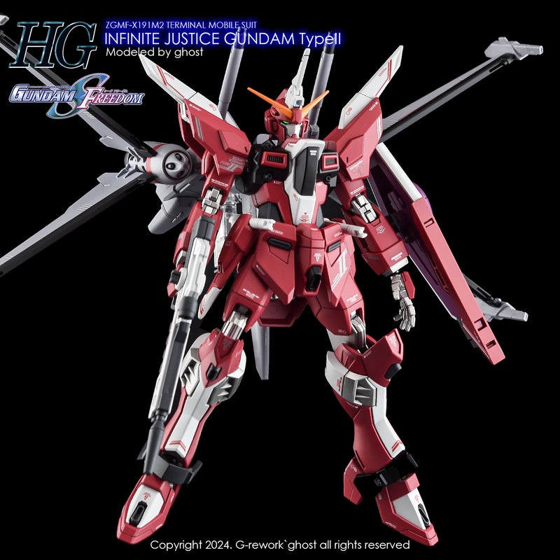 G-Rework Decal - HGCE ZGMF-X191M2 Infinite Justice Gundam Type II Use