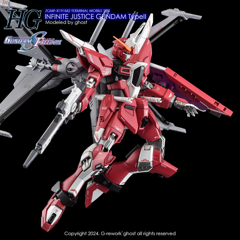 G-Rework Decal - HGCE ZGMF-X191M2 Infinite Justice Gundam Type II Use
