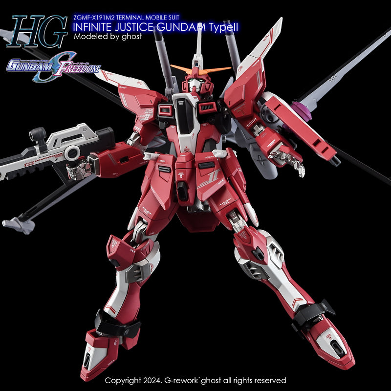 G-Rework Decal - HGCE ZGMF-X191M2 Infinite Justice Gundam Type II Use