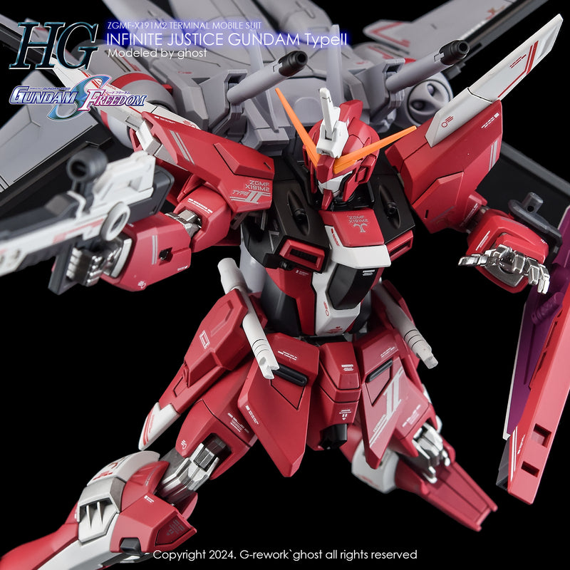 G-Rework Decal - HGCE ZGMF-X191M2 Infinite Justice Gundam Type II Use