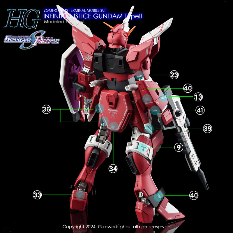 G-Rework Decal - HGCE ZGMF-X191M2 Infinite Justice Gundam Type II Use