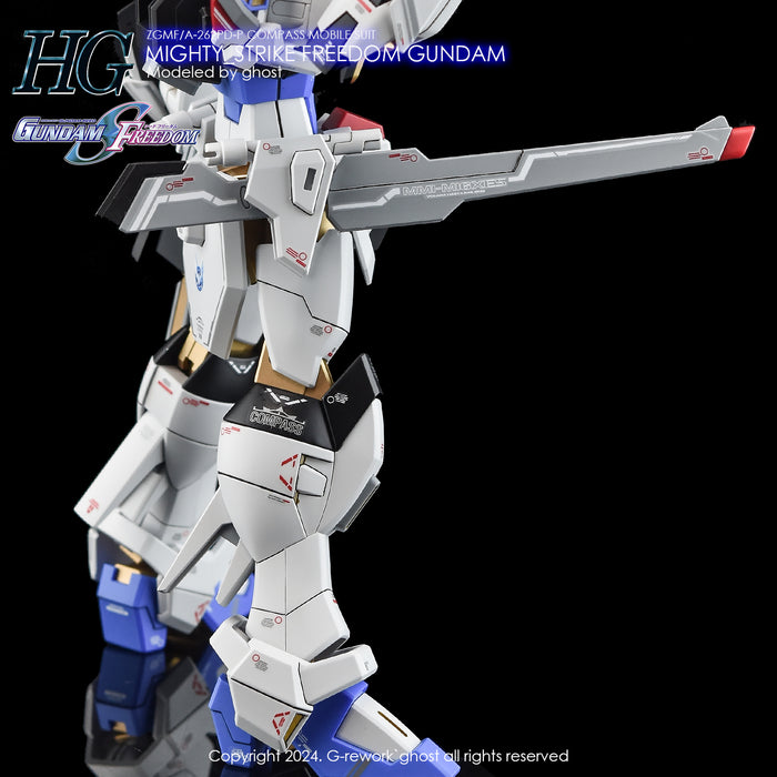 G-Rework Decal - HGCE ZGMF/A-262PD-P MIghty Strike Freedom Gundam Use