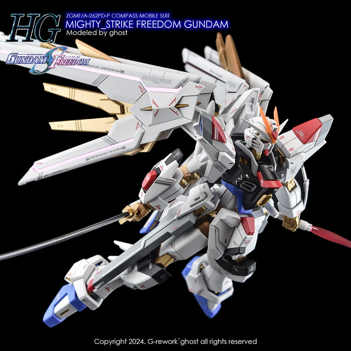 G-Rework Decal - HGCE ZGMF/A-262PD-P MIghty Strike Freedom Gundam Use