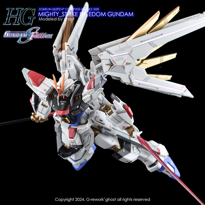 G-Rework Decal - HGCE ZGMF/A-262PD-P MIghty Strike Freedom Gundam Use