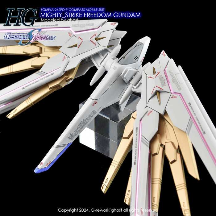 G-Rework Decal - HGCE ZGMF/A-262PD-P MIghty Strike Freedom Gundam Use