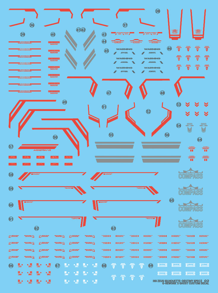 G-Rework Decal - HGCE A-GXQ754/V2 Zeus Silhouette Use