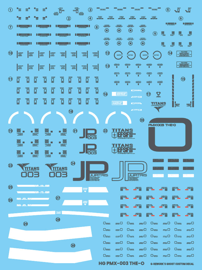 G-Rework Decal - HGUC PMX-003 The O Use