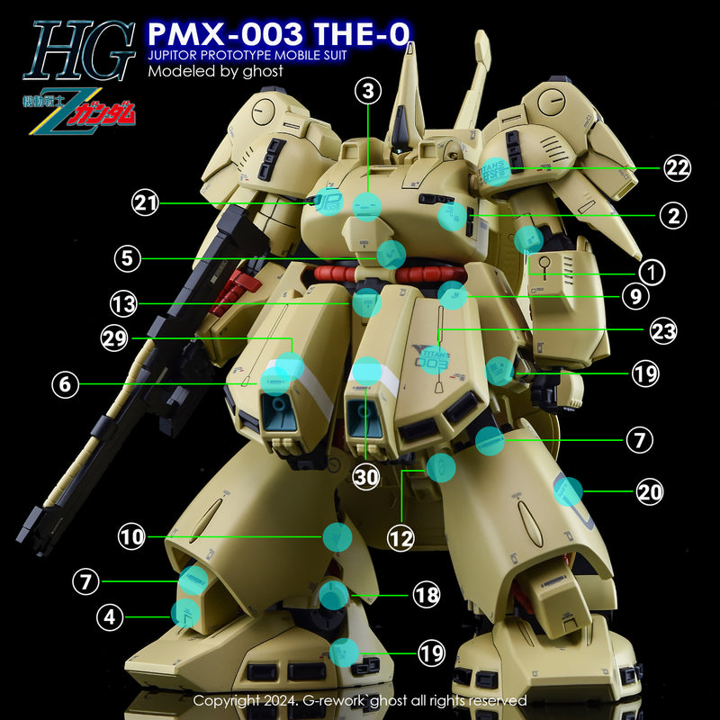 G-Rework Decal - HGUC PMX-003 The O Use