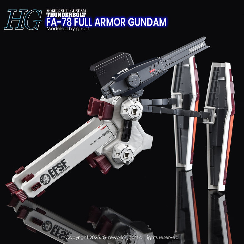 G-Rework Decal - HGTB FA-78 Full Armor Gundam (Thunderbolt Ver.) Use